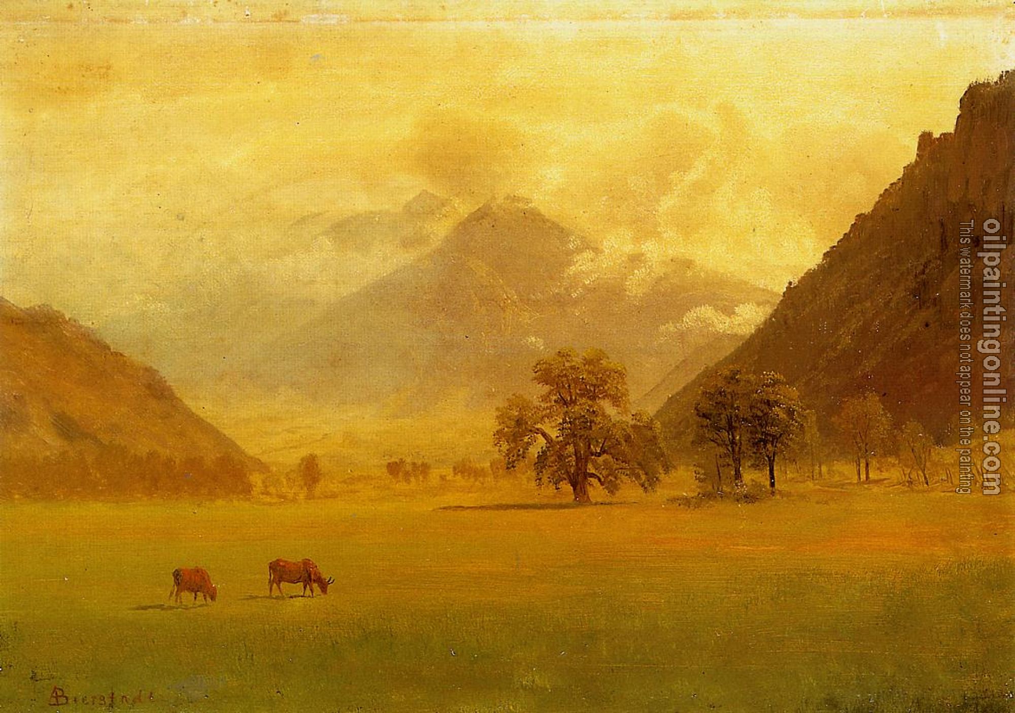 Bierstadt, Albert - Rhone Valley